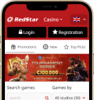 Мобильная версия RedStar Casino